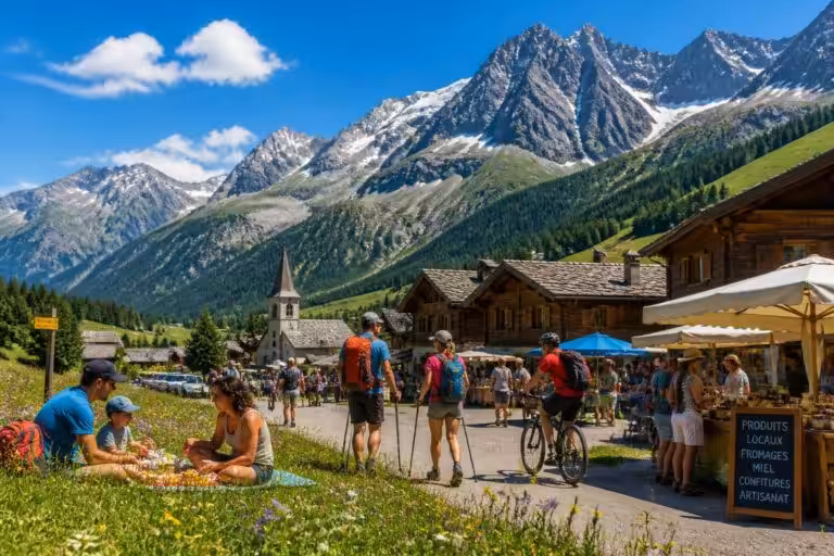 découvrez comment le tourisme estival dans les hautes-alpes, en montagne, contribue presque entièrement au chiffre d'affaires de la région pendant l'été.